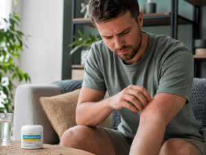 Why does scratching a fungal infection make the skin condition significantly worse?