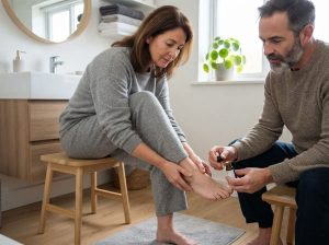 What is the best daily routine for treating severe toenail fungus?