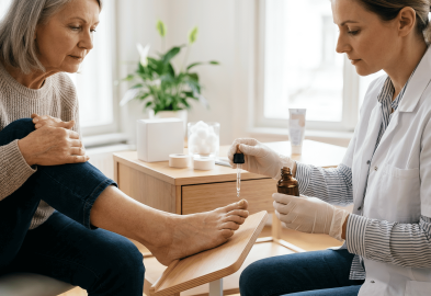 Why are liquid antifungal drops better than standard creams for nails?