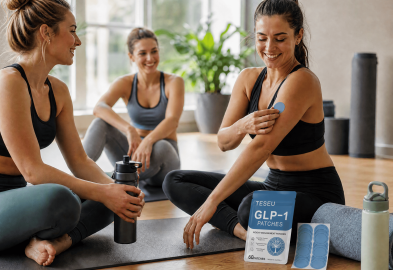 How can you effectively combine wellness patches with your daily exercise routine?