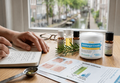 Why does tea tree oil work so effectively against skin fungal infections?