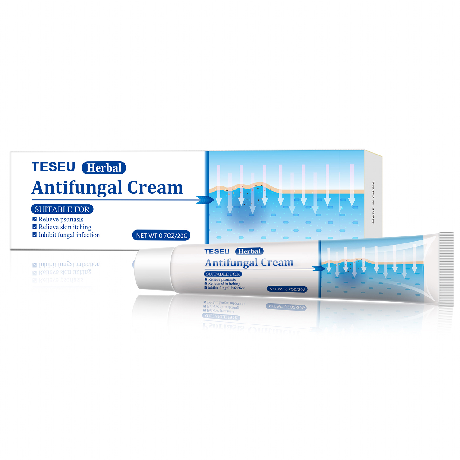 What is the scientific connection between a weak skin barrier and fungal infections?